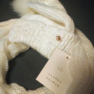 LC Lauren Conrad Hat and Scarf